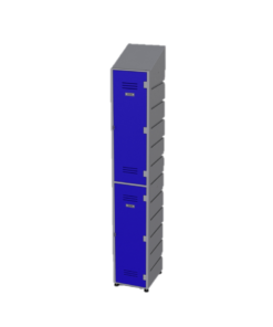 Plastic Locker 2 Tier – Slant Top