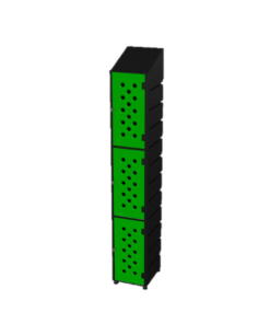 Ecolite Plastic Locker 3 Tier – Slant Top