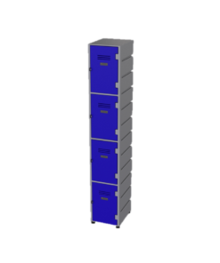 Plastic Locker 4 Tier – Flat Top