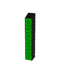 Ecolite Plastic Locker 6 Tier – Slant Top