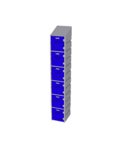 Plastic Locker 6 Tier – Slant Top