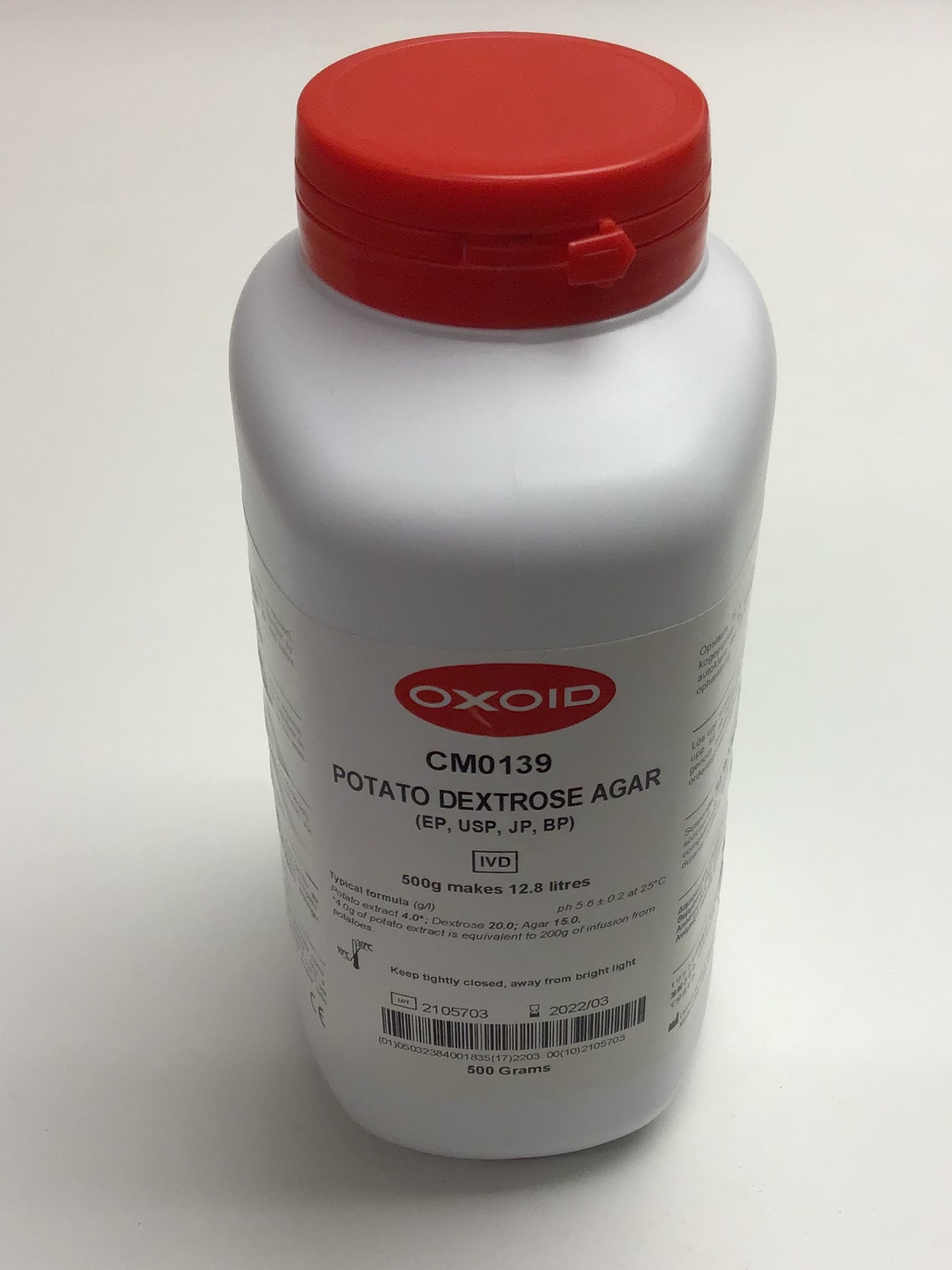 Potato Dextrose Agar (PDA) 500g