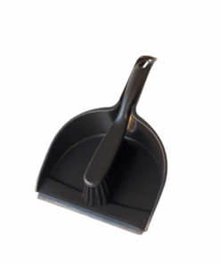 Scoop With Handheld Brush Black