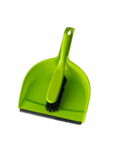Scoop With Handheld Brush Green