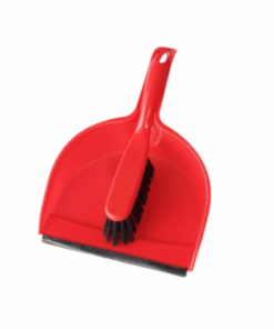 Scoop With Handheld Brush Red