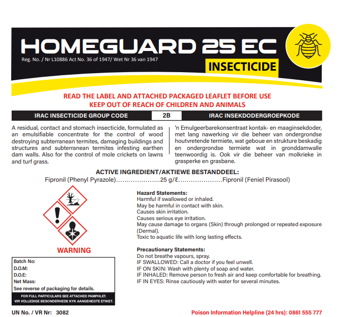 HOMEGUARD 25 EC (1L)