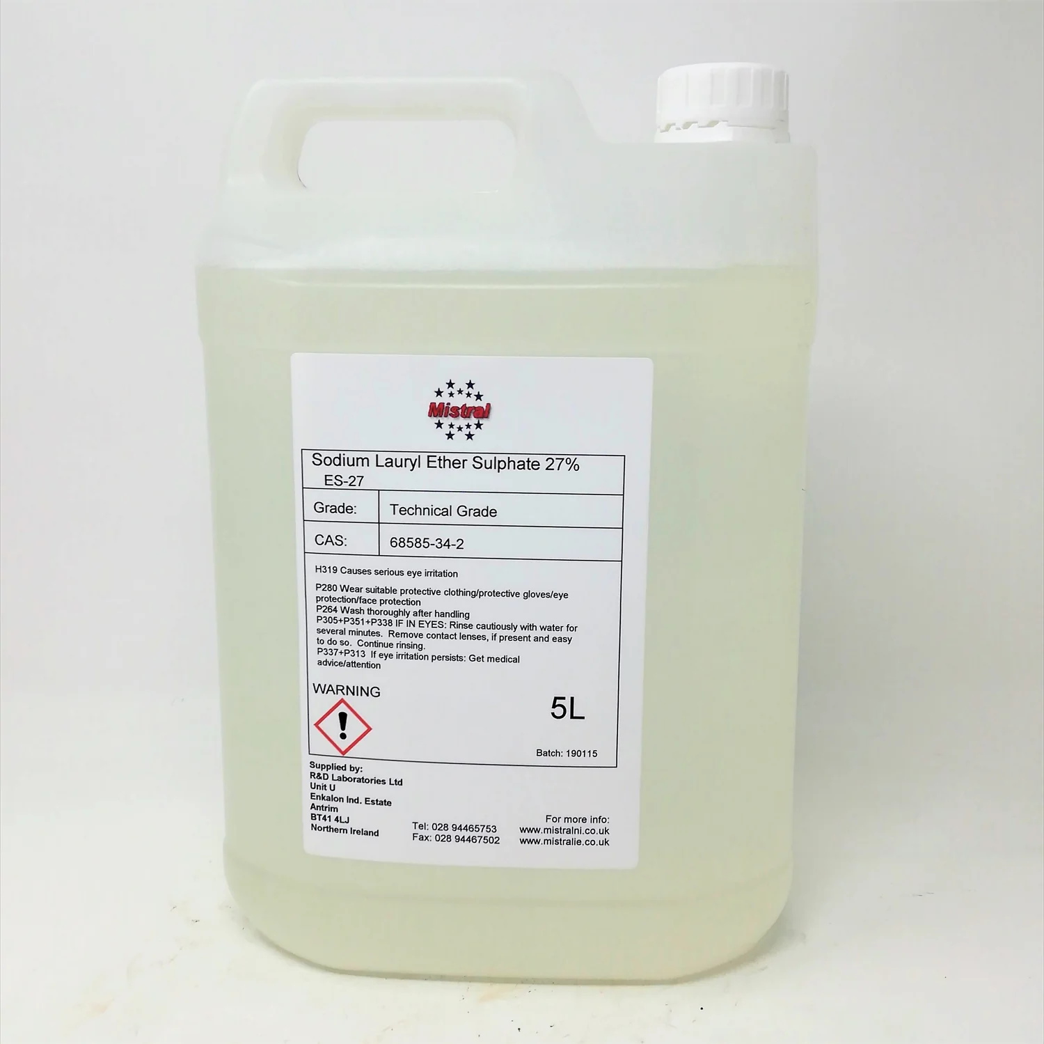Sodium Lauryl Ether Sulphate(SLES) Liquid*