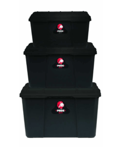 3 Piece Pride Storage Box Full Black Pack Of 5
