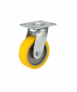 TS&TF Series Heavy Duty Castor with Electroplate Steel Construction – Swivel PU 200mm