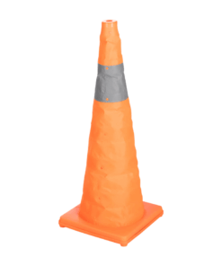 Foldaway Type Traffic Cone With Reflective Tape 750mm