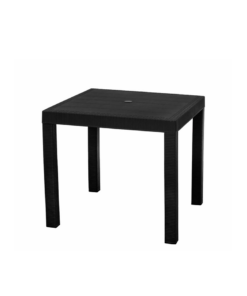 Elite 4 Seater Table Rattan Look – Black