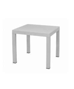 Elite 4 Seater Table Rattan Look – White