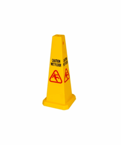 Wet Floor Sign Yellow Triangular Cone