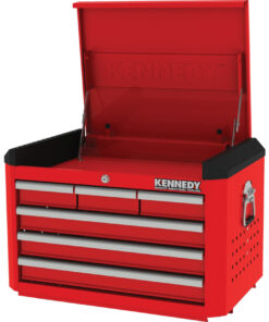 Red-28 Inch 6 Drawer Top Chest