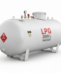 Alternative view of Argon gas tank